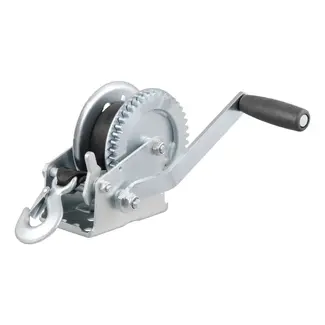 Hand Crank Winch with 20' Strap (1,400 lbs, 7-1/2" Handle) #29435