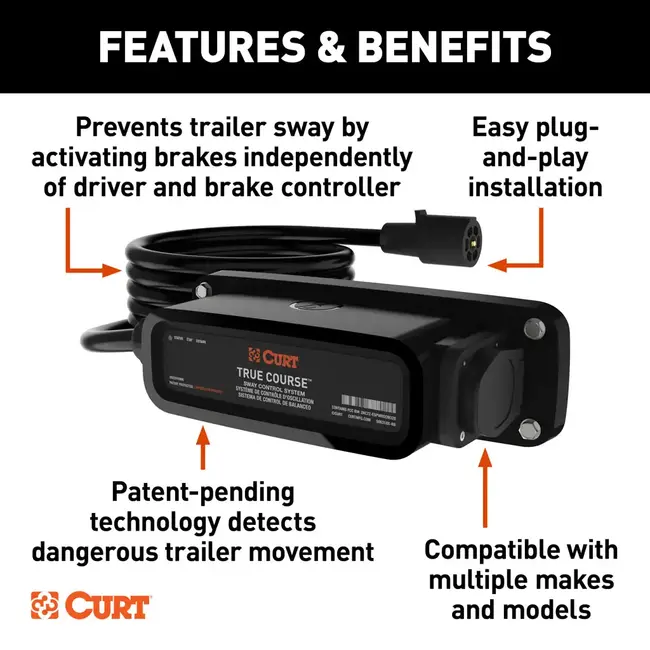 True Course Advanced Bluetooth® Trailer Sway Control System #51202