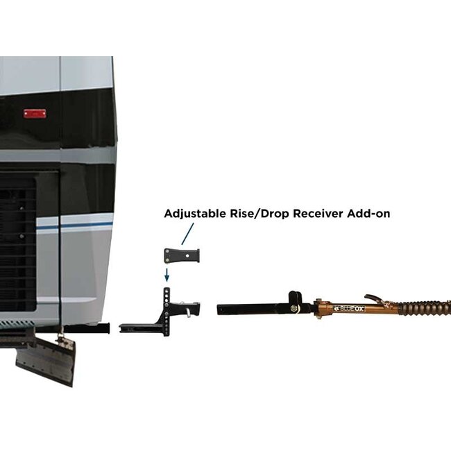 2" Receiver, Adjustable Drop Receiver Add-On BX88417