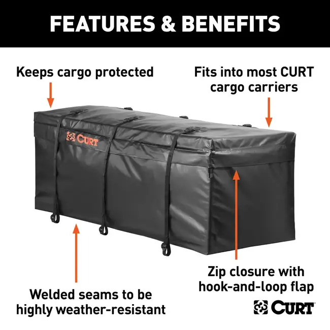 56" x 18" x 21" Weather-Resistant Vinyl Cargo Bag #18210