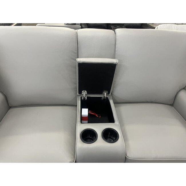 64" Concave Stone Theater Seat w/ Cupholders & USB
