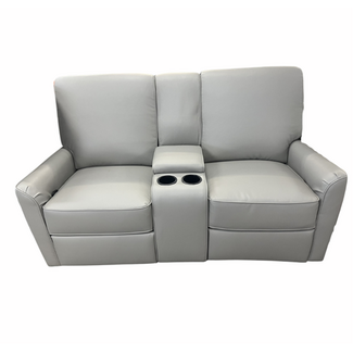 64" Concave Stone Theater Seat w/ Cupholders & USB