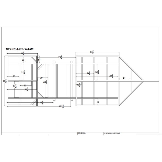 18' Hydraulic Fish House Frame