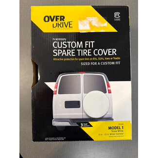 Overdrive Spare Tire Cover 75100 Snow White