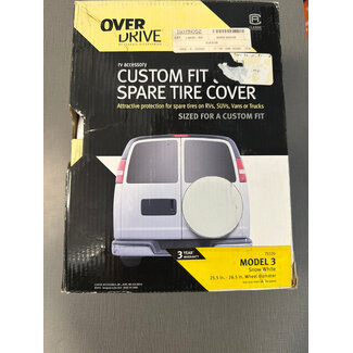 Overdrive Spare Tire Cover 75120 Snow White