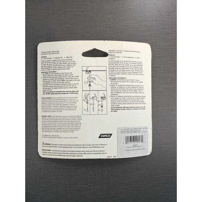 Camco 09253 Thermocouple Kit