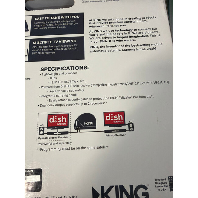 King Dish Tailgater Pro