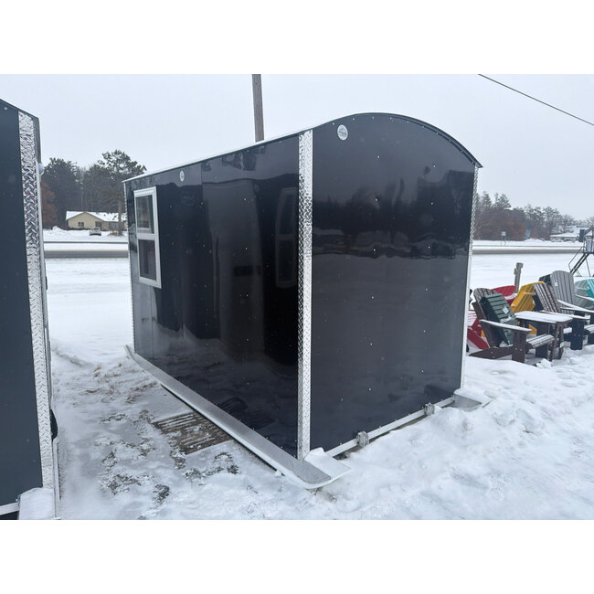 6X10 Aluma Lite Skid House Matte Black
