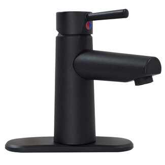 Single Handle Lavatory Faucet Matte Black