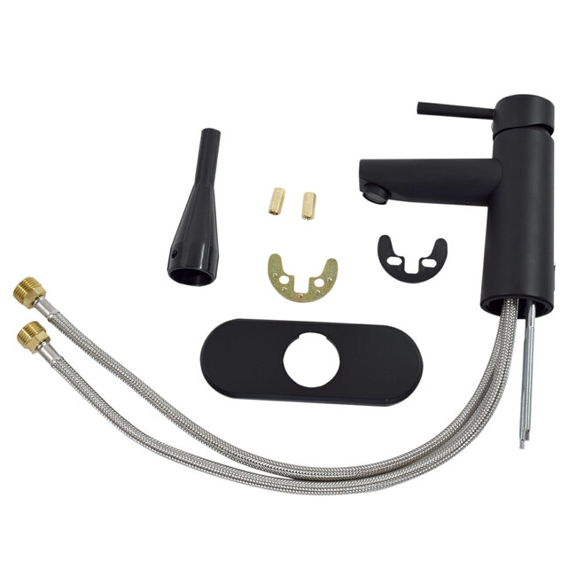 Single Handle Lavatory Faucet Matte Black