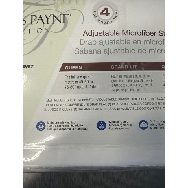 Thomas Payne Adjustable Microfiber Sheet
