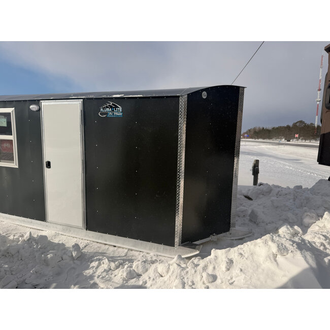 6X12 Aluma Lite Skid House Charcoal V Nose