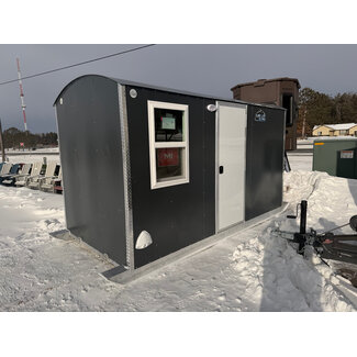 6X12 Aluma Lite Skid House Charcoal V Nose