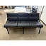 72" Roll Over Sofa - Black/White Stitching
