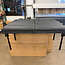 54" Roll Over Jackknife Sofa  Black/White Stitching