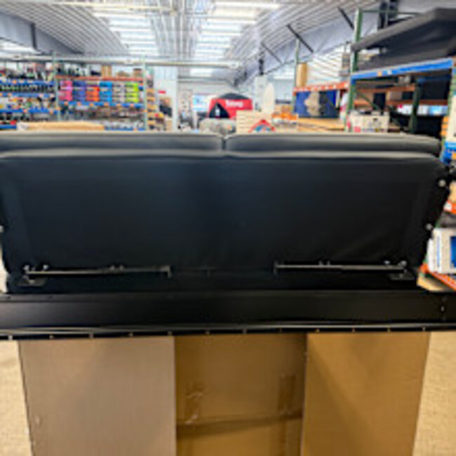 54" Roll Over Jackknife Sofa  Black/White Stitching