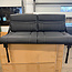 54" Roll Over Jackknife Sofa  Black/White Stitching