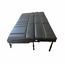 72" Roll Over Sofa - Black/White Stitching