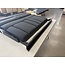 46" Roll Over Jackknife Sofa  Black/White Stitching