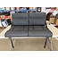 46" Roll Over Jackknife Sofa  Black/White Stitching