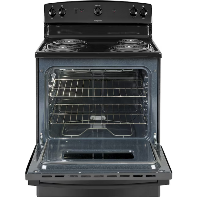 Hotpoint® 30" Free-Standing Electric Range -Black