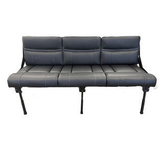 Tyson Trail 68" Roll Over Jackknife Sofa  Black/White Stitching