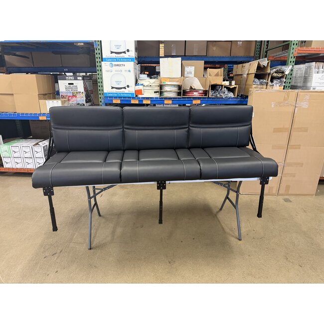 78" Roll Over Sofa - Black