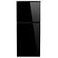 InVision 10.7 Cu. Ft. Black Glass Door 12V Refrigerator - Left Hand