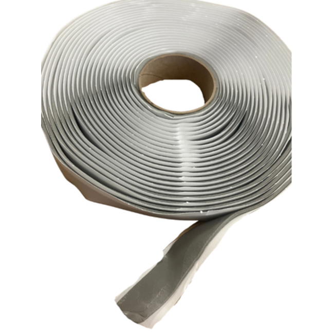 Q130 1/8" x 3/4" x 30' Butyl Tape Gray