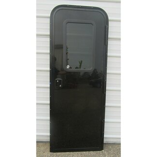 26X72 Black Entry Door RH
