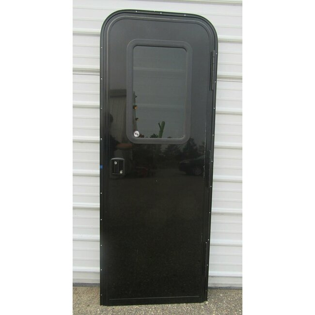 26X72 Black Entrance Door RH