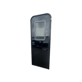26X72 Black Entry Door RH