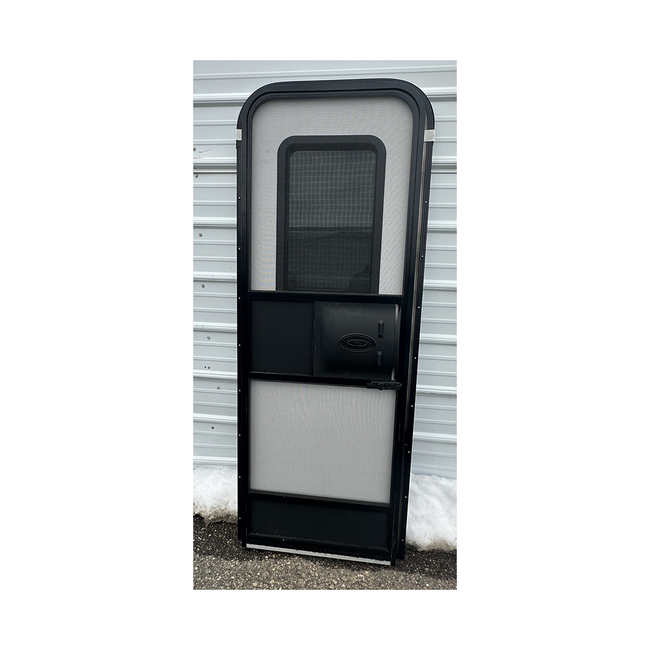 26X72 Black Entrance Door RH