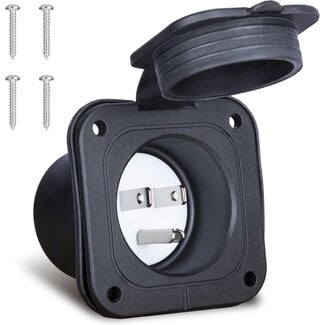 15 Amp Flanged Inlet 125v Shore Power Inlet
