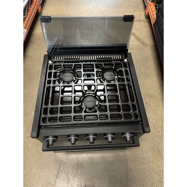Furrion 21" All Glass 3 Burner Range w/ LED Knobs - Black