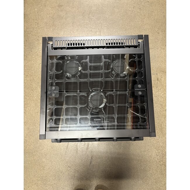 Furrion 21" All Glass 3 Burner Range w/ LED Knobs - Black