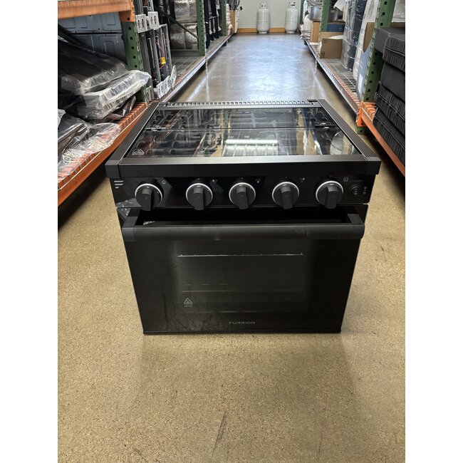 Furrion 21" All Glass 3 Burner Range w/ LED Knobs - Black