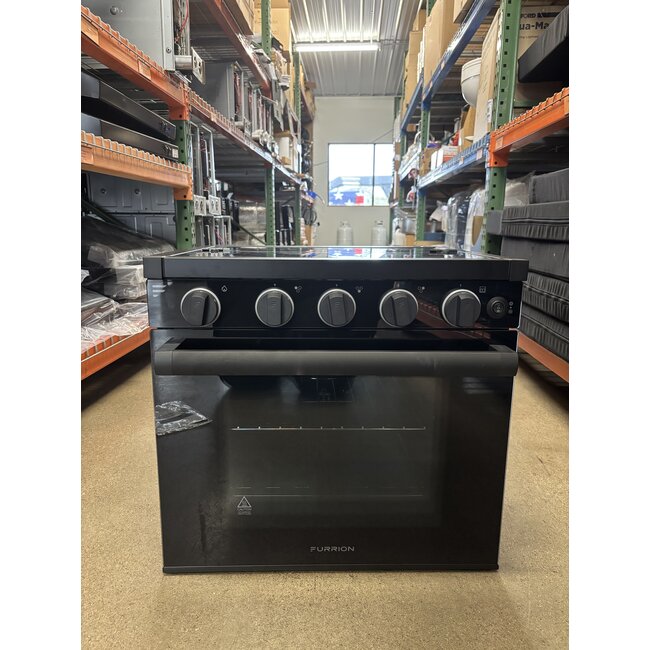 Furrion 21" All Glass 3 Burner Range w/ LED Knobs - Black