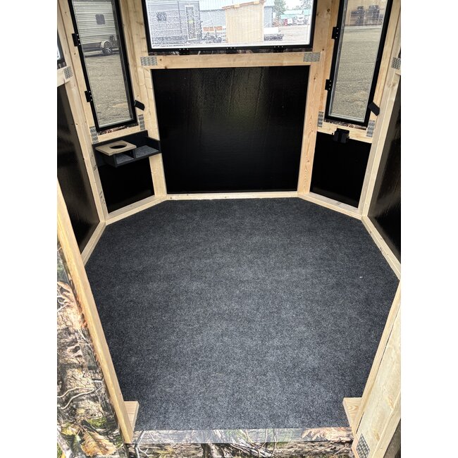 The Stronghold Deluxe 6x6 Amish Camo Hunting Blind w/ Dual Pane Windows
