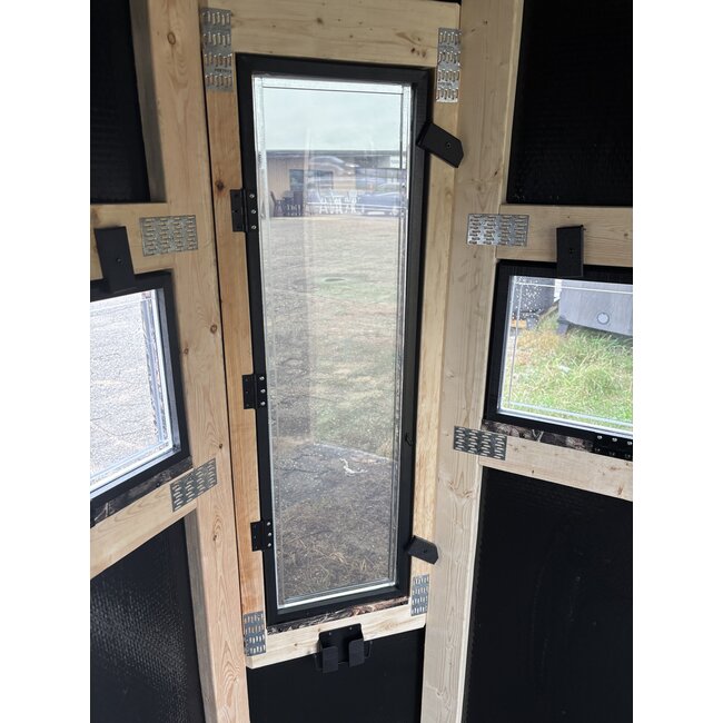 The Stronghold Deluxe 6x6 Amish Camo Hunting Blind w/ Dual Pane Windows