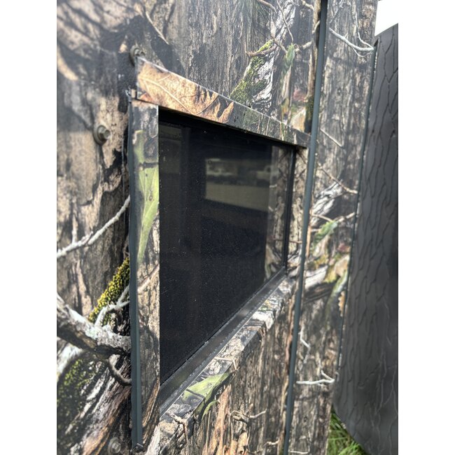 The Stronghold Deluxe 6x6 Amish Camo Hunting Blind w/ Dual Pane Windows