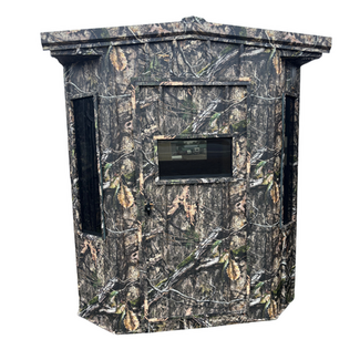 The Stronghold Deluxe 6x6 Amish Camo Hunting Blind w/ Dual Pane Windows