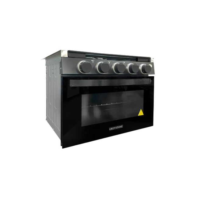 Greystone 17'' Black Oven/Range Combo with Oven Light