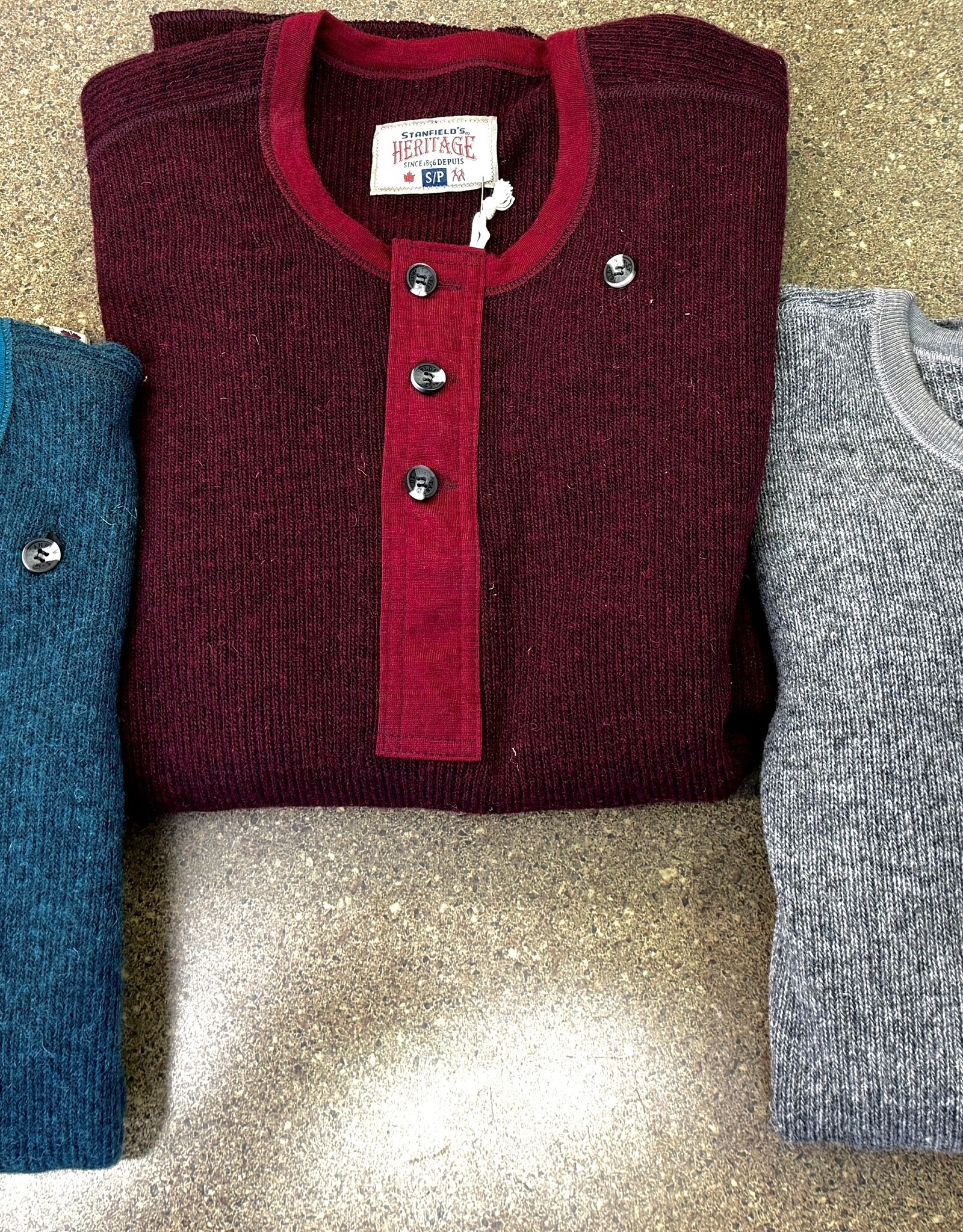 Women's Heavy Weight Wool Henley