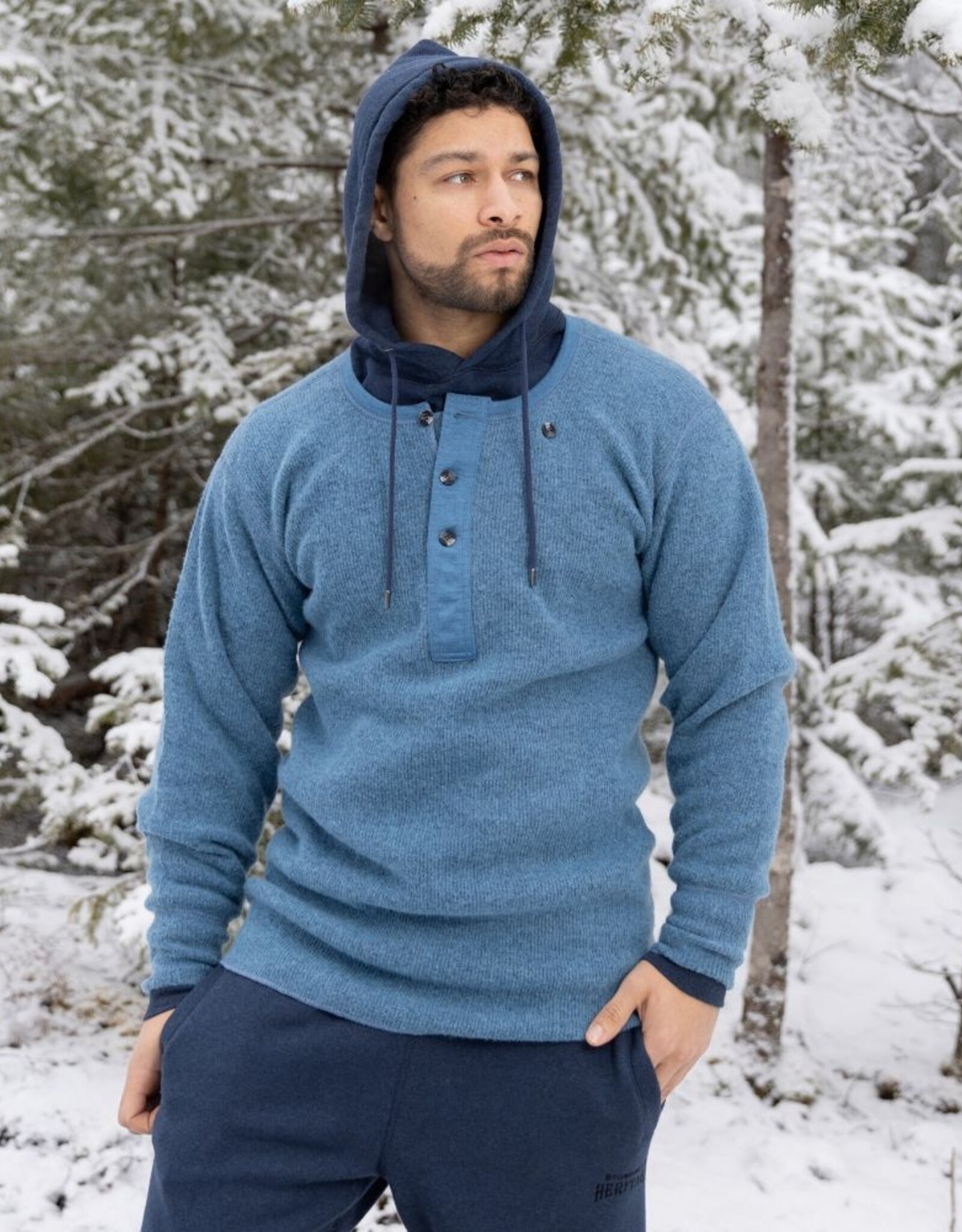 1328 Heavy Weight Wool Henley