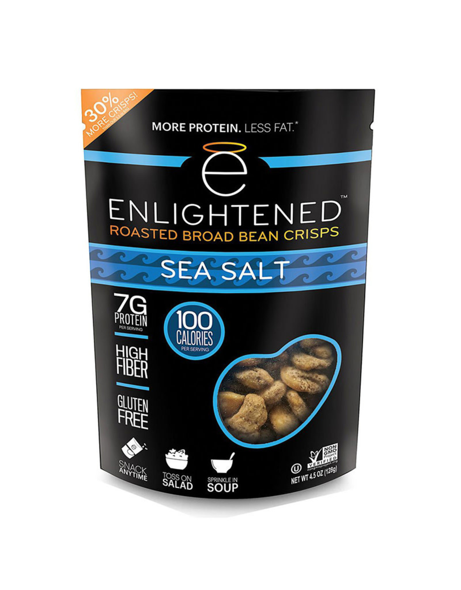 Enlightened Enlightened - Roasted Broad Bean Crisps, Sea Salt