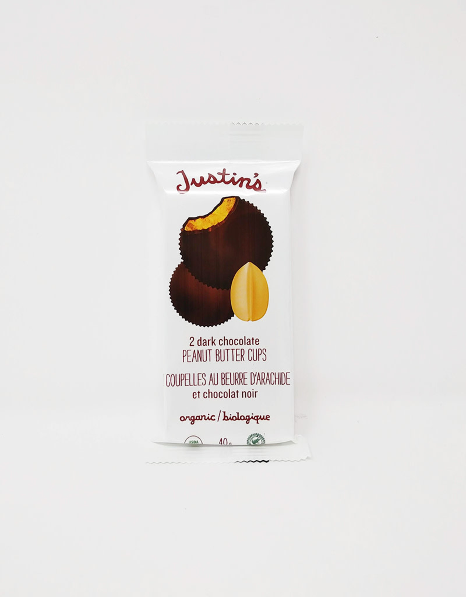 Justins Justins - Peanut Butter Cups, Dark Chocolate (40g)