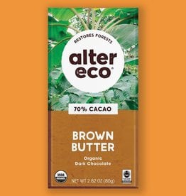 Alter Eco Alter Eco - Chocolate Bar, Dark Brown Butter - 80g