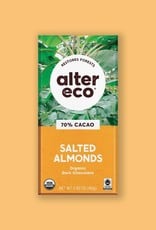 Alter Eco Alter Eco - Chocolate Bar, Dark 70% Salted Almond 80g