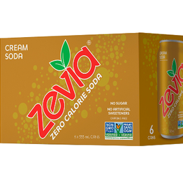 Zevia Soda Zevia - Soda, Cream Soda (355ml-6pk)